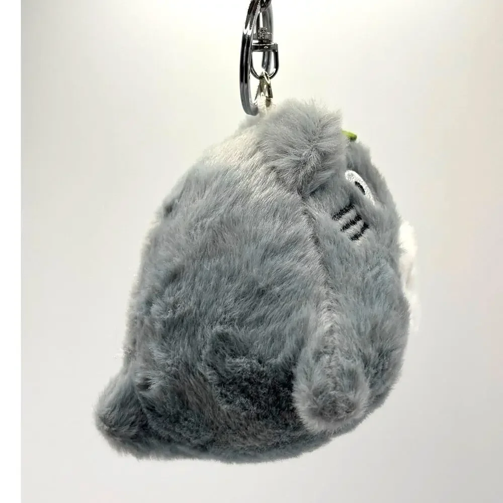 Totoro & Soot Sprite Plush Keychain Pendant Charm Soft Puffy Studio Ghibli
